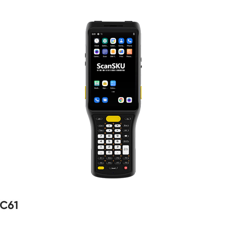 Android Barcode Scanner Rugged C61 Standard Range (1D & 2D)