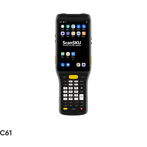 Android Barcode Scanner- Rugged C61 Standard Range (1D & 2D)